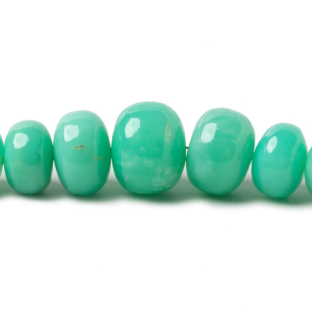 6.5-11.5mm Chrysoprase plain rondelle beads 20 inch 95 pieces A