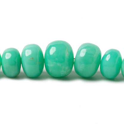 6.5-11.5mm Chrysoprase plain rondelle beads 20 inch 95 pieces A