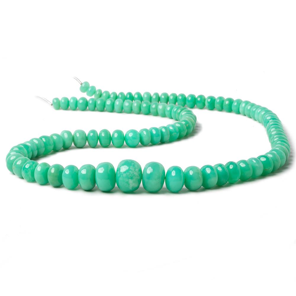 6.5-11.5mm Chrysoprase plain rondelle beads 20 inch 95 pieces A