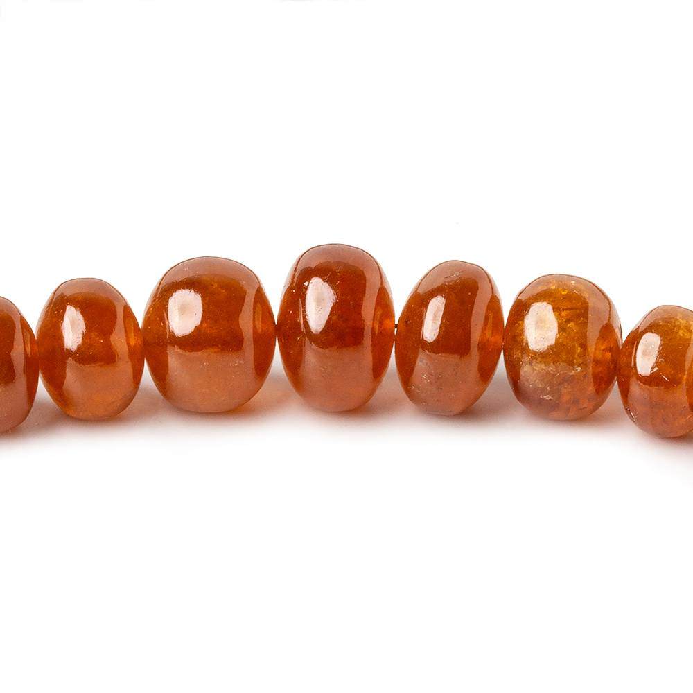 5-6mm Mandarin Garnet Plain Rondelle Beads 15 inch 94 pieces