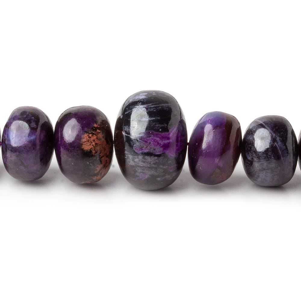 6.5-13mm Sugilite plain rondelle beads 18 inch 78 pieces