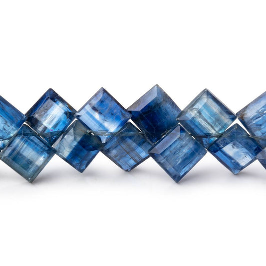 6.5-7.5mm Kyanite Bevel Cut Square Beads 7.5 inch 46 pieces