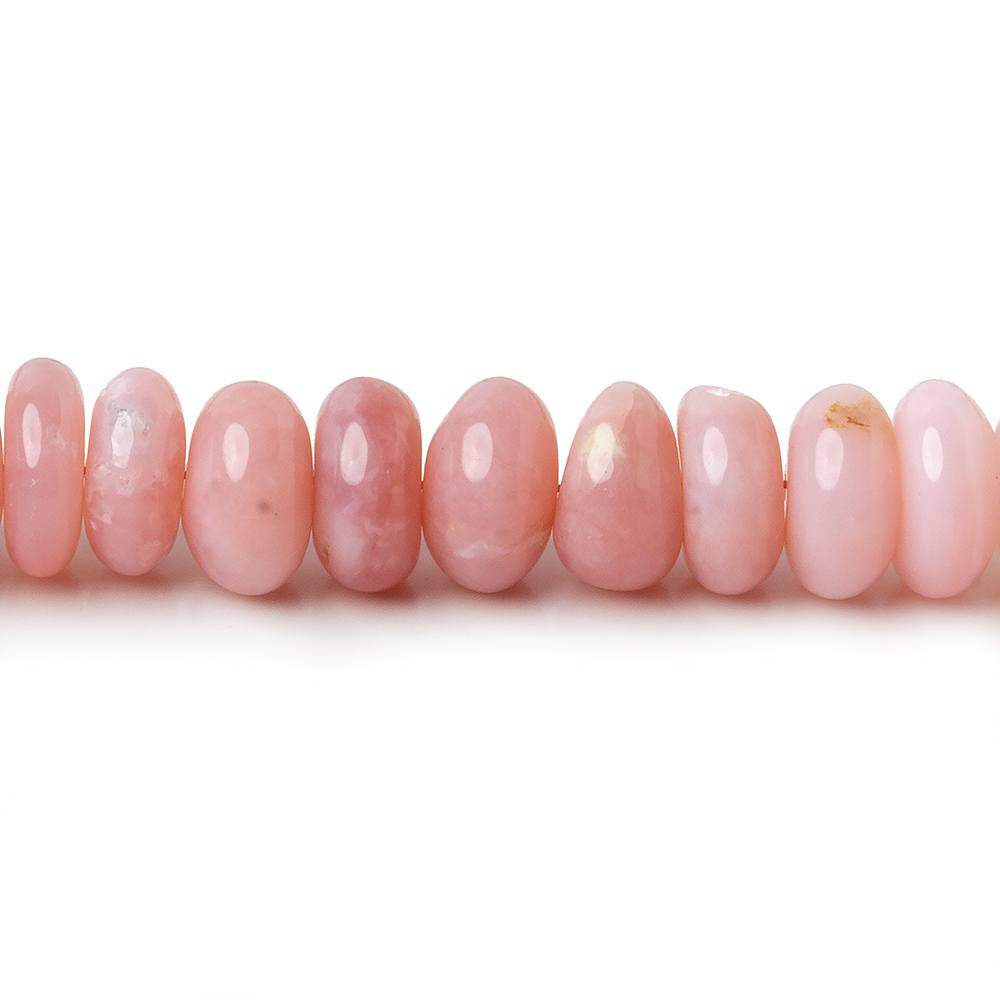 6.5-7mm Pink Peruvian Opal Plain Rondelle Beads 16 inch 90 beads AAA