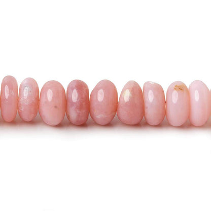 6.5-7mm Pink Peruvian Opal Plain Rondelle Beads 16 inch 90 beads AAA