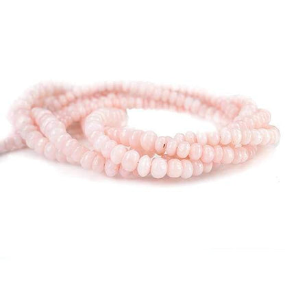 6.5-7mm Pink Peruvian Opal Plain Rondelle Beads 16 inch 90 beads AAA