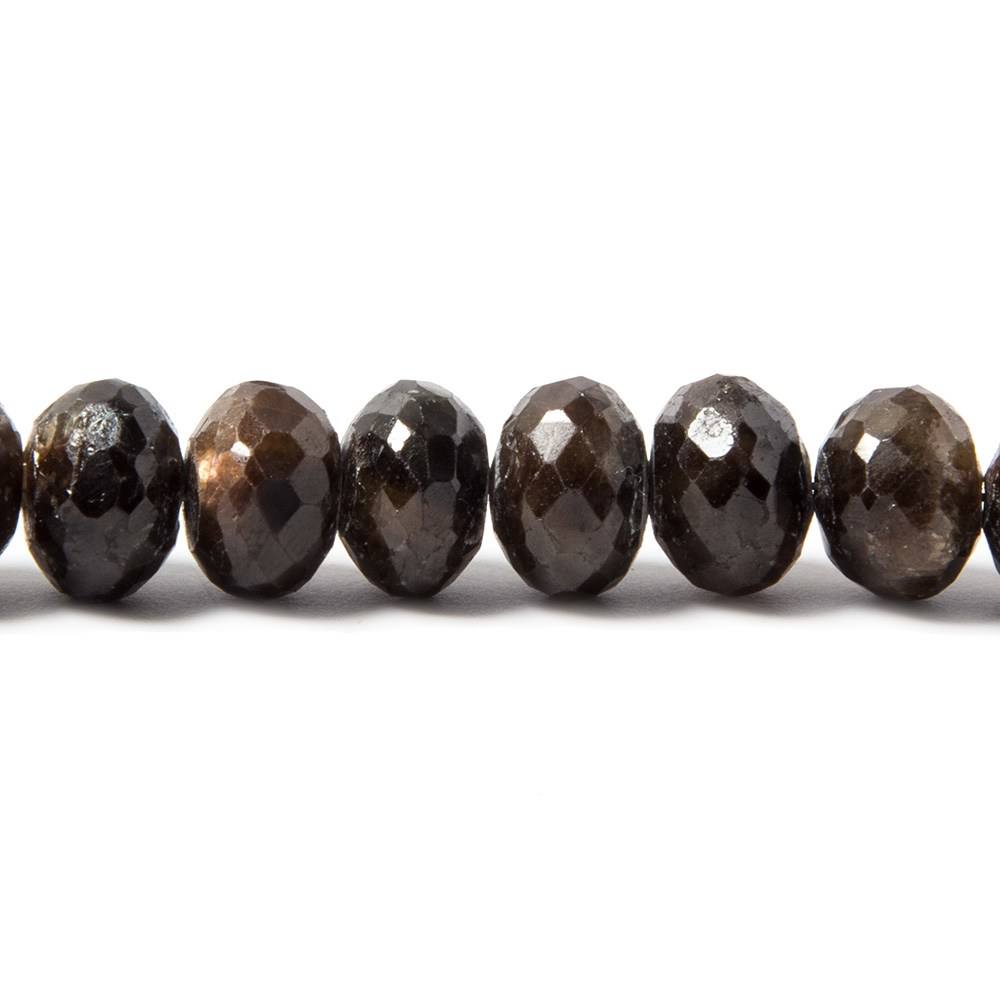 6.5-8.5mm Multi Fancy Sapphire faceted rondelle beads 16 inch 72 pieces