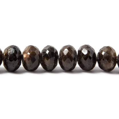 6.5-8.5mm Multi Fancy Sapphire faceted rondelle beads 16 inch 72 pieces