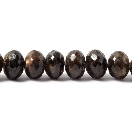 6.5-8.5mm Multi Fancy Sapphire faceted rondelle beads 16 inch 72 pieces