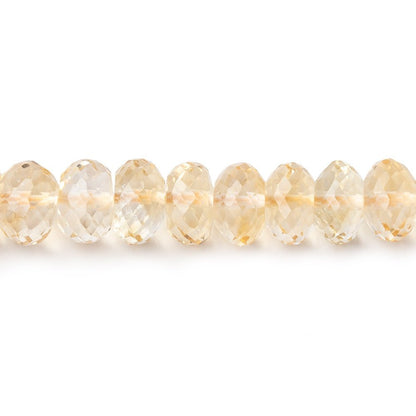 6.5-8mm Citrine Faceted Rondelle Beads 8.25 inch 46 pieces