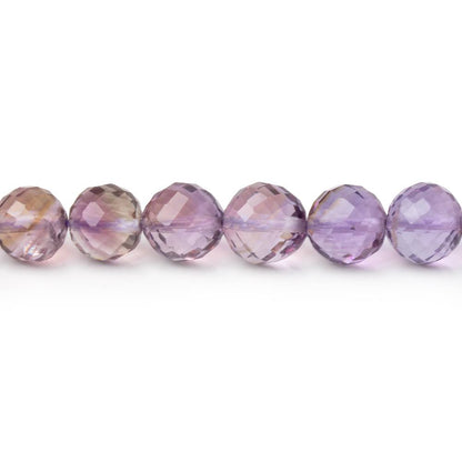 6.5mm Bolivian Ametrine Faceted Round Beads 8 inch 32 pieces