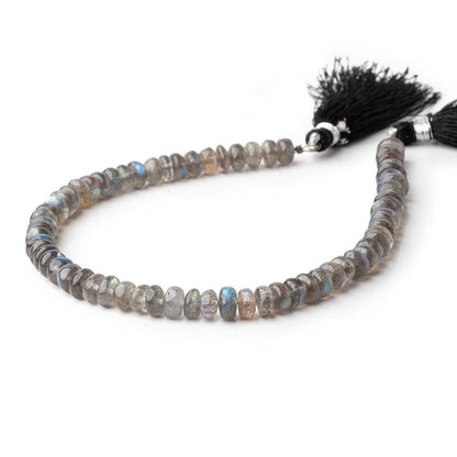 6.5mm Labradorite Plain Rondelle beads 9.5 inch 68 pieces AA