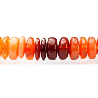6.5mm Multi Color Fire Opal Plain Rondelle Beads 16 inch 102 pieces