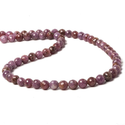 6.5mm Ruby faceted round Beads 15.5 inch 60 pieces