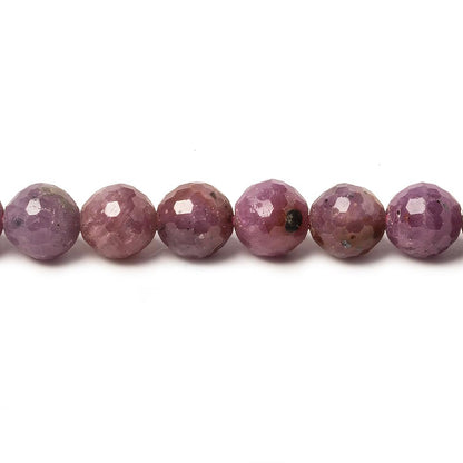6.5mm Ruby faceted round Beads 15.5 inch 60 pieces