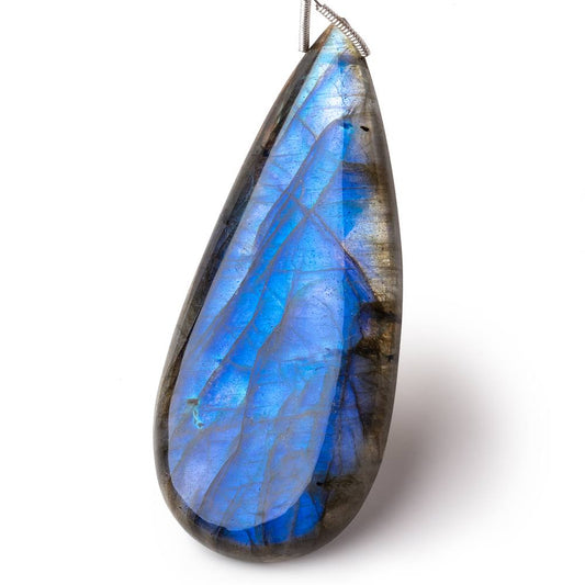 65x28x9mm Labradorite Plain Pear Pendant 1 AAA Focal