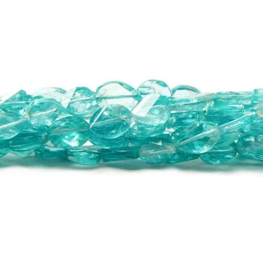 6.5x5-8x5mm Apatite Barrel faceted oval beads 9 inch 33 pieces
