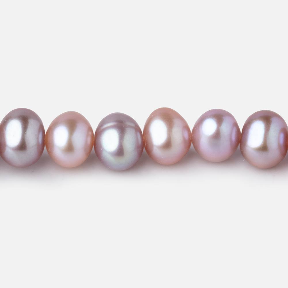 6.5x5mm Tri Color Off Round Freshwater Pearls 15.5 inch 70 Beads