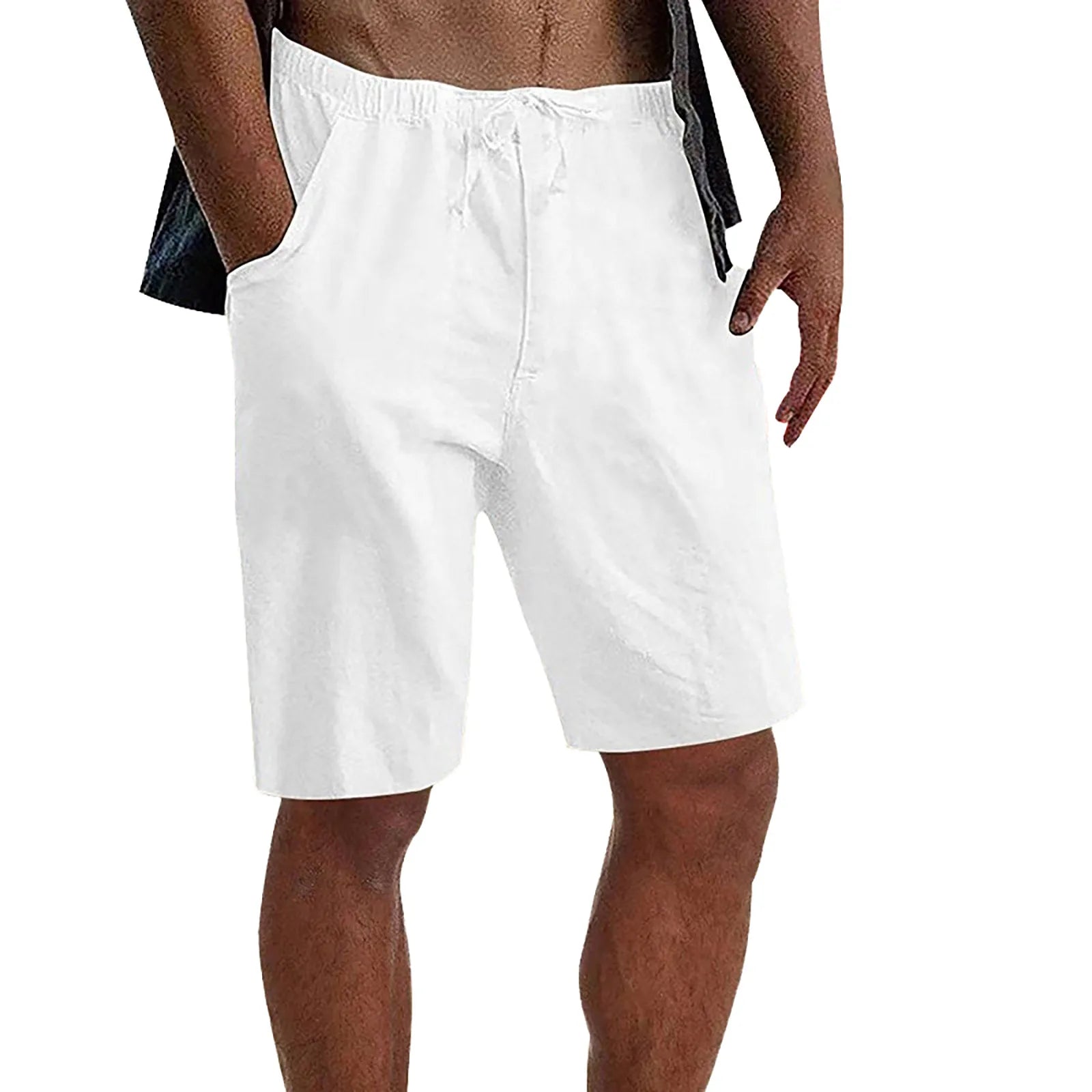 Basketball Shorts with Pockets Male Summer Casual Solid Short Pant Drawstring Short Trouser Pant Pocket Short Pantaloncini Uomo