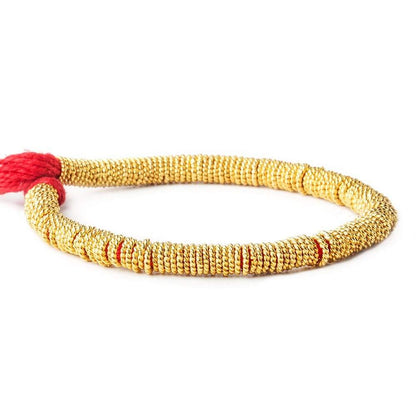 6mm 22kt Gold Plated Copper Twisted Jump ring 8 inch 174 pieces