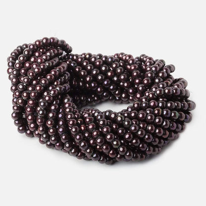 6mm - 7mm Blackberry Large Hole Off Round Pearl 2.5mm drill hole, 15 inch, 75 pieces