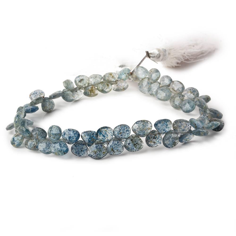6mm Apatite in Quartz Faceted Heart Beads 8 inch 63 pieces