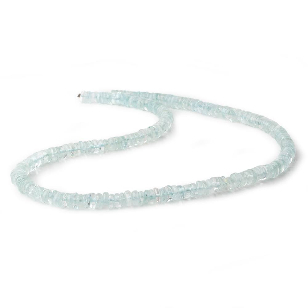 6mm Aquamarine plain heshi beads 16 inch 200 pieces