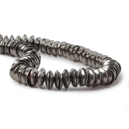 6mm Black Gold plated Copper plain Bead Cap 8 inch 148 pieces