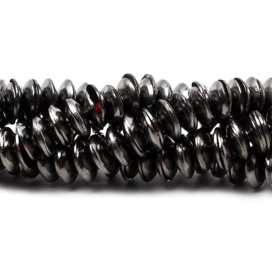 6mm Black Gold plated Copper plain Bead Cap 8 inch 148 pieces