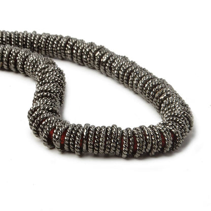 6mm Black Gold Plated Copper Twisted Jump ring 8 inch 174 pieces