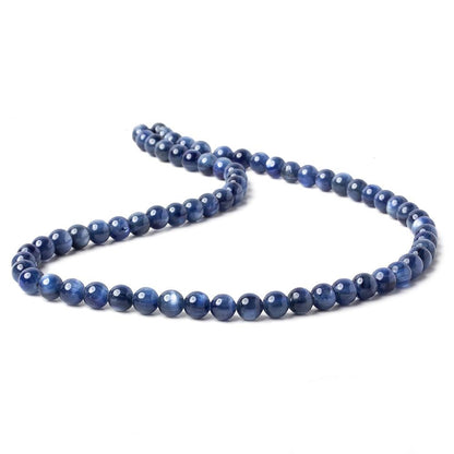 6mm Blue Kyanite Plain Rounds 16 inch 67 beads AA