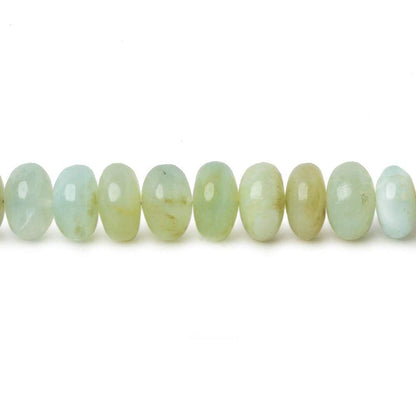 6mm Blue Peruvian Opal Plain Rondelle Beads 17.5 inch 110 pieces