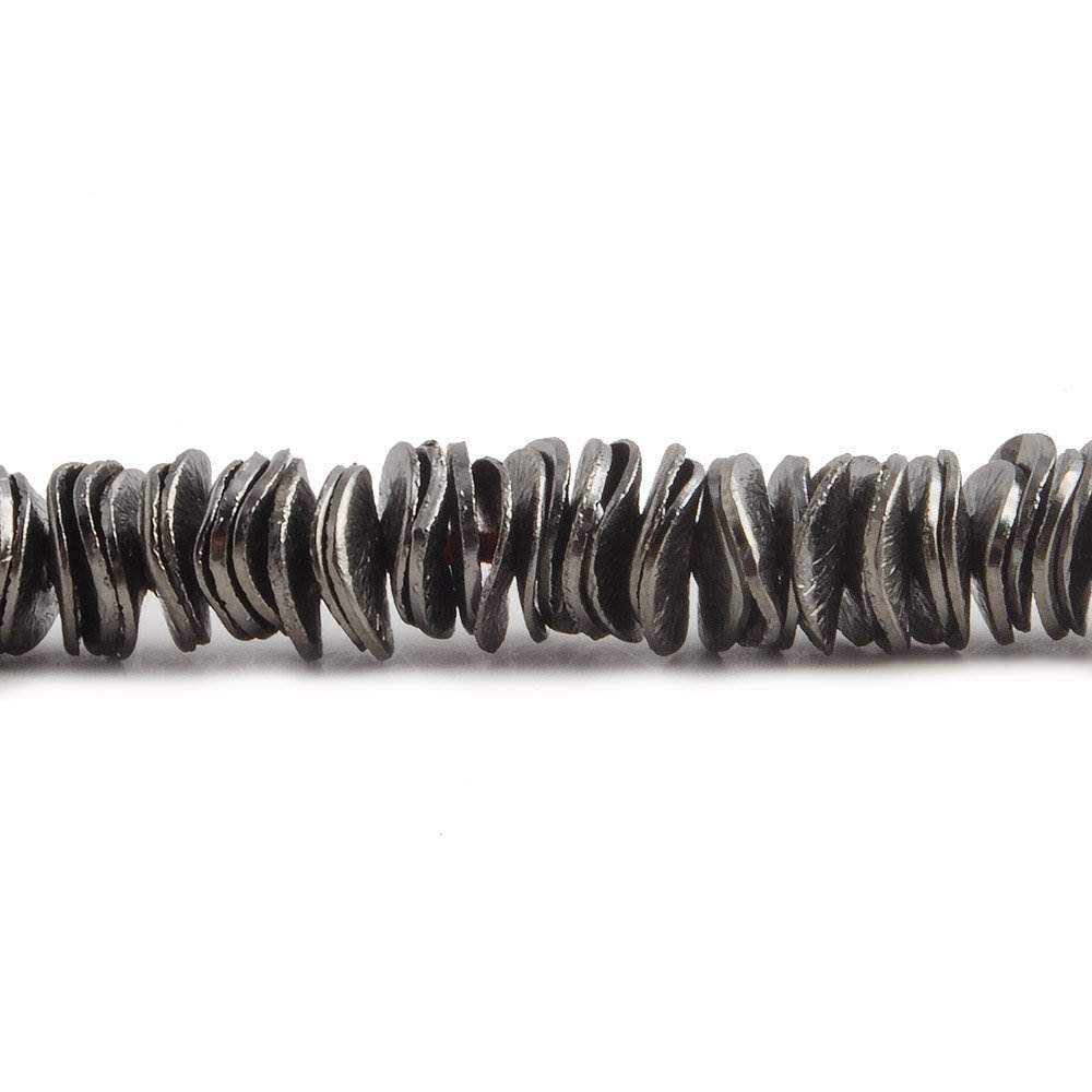 6mm Brushed Wavy Disc Spacers 8 inch 190 Beads