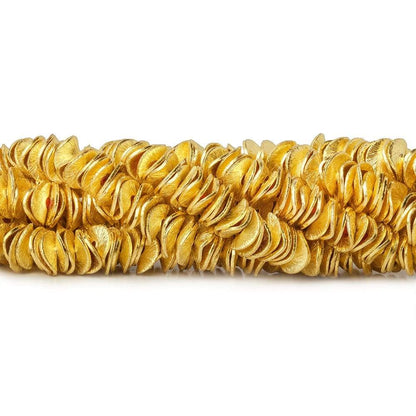 6mm Brushed Wavy Disc Spacers 8 inch 190 Beads