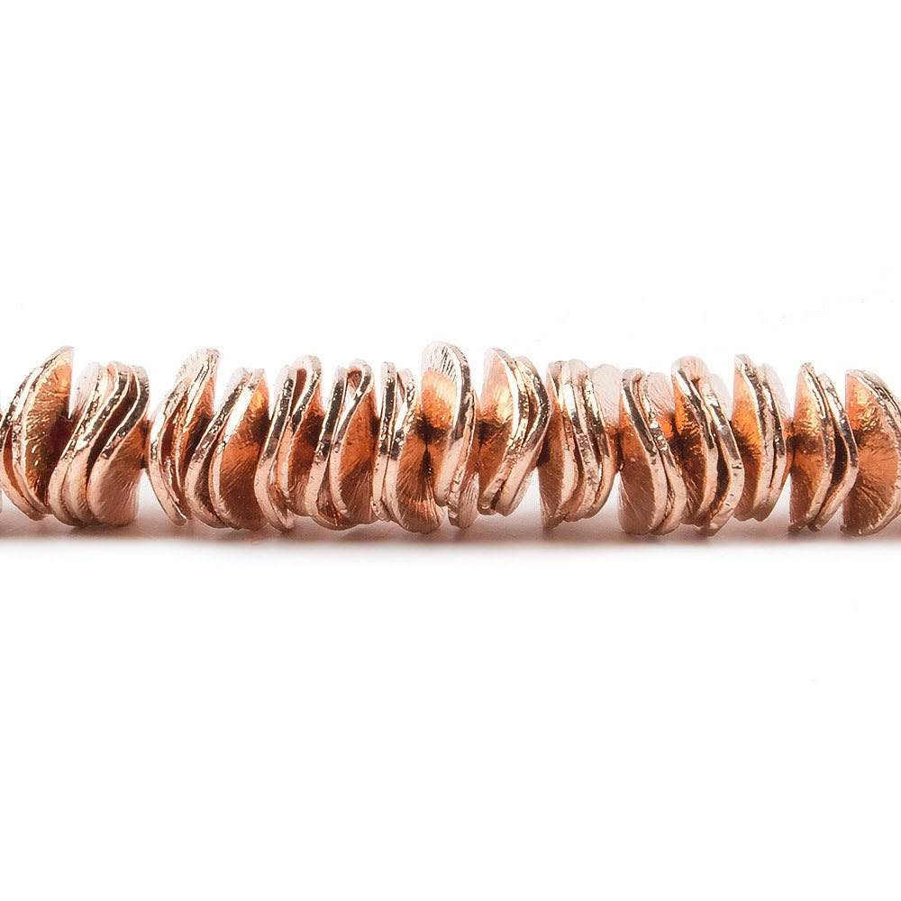 6mm Brushed Wavy Disc Spacers 8 inch 190 Beads