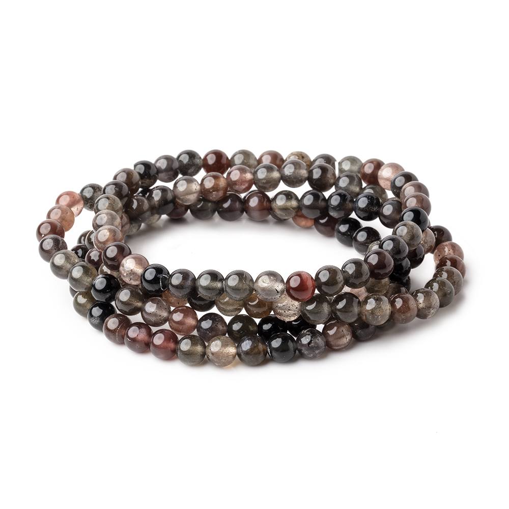 6mm Cat's Eye Scapolite Plain Rounds 7 inch 33 Beads