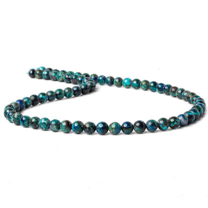 6mm Chrysocolla Plain Rounds 16 inch 68 beads AA