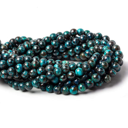 6mm Chrysocolla Plain Rounds 16 inch 68 beads AA