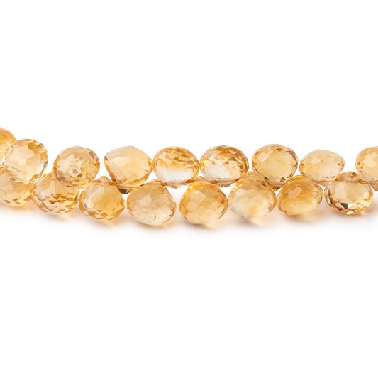 5mm Citrine Faceted Candy Kiss Beads 8 inch 64 pieces