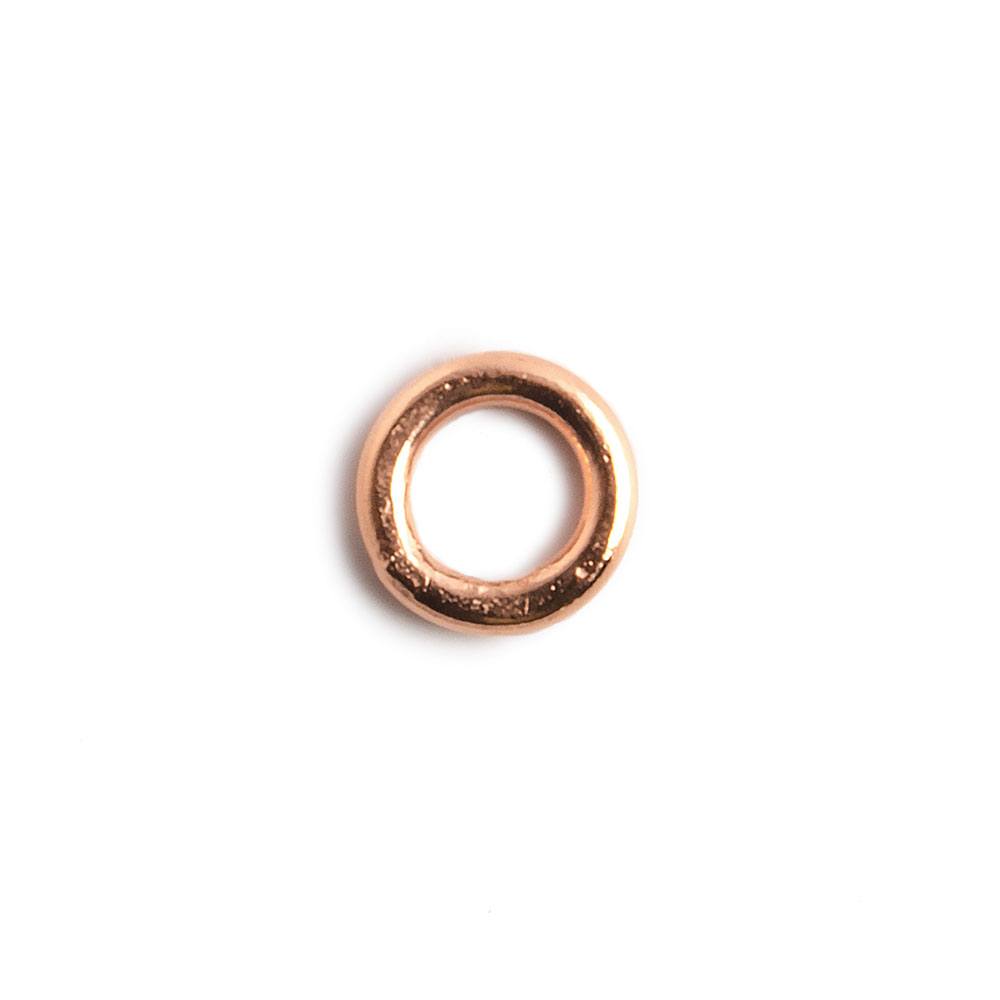 6mm Copper Plain Closed Jumpring 50 pieces