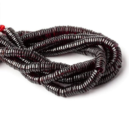 6mm Deep Rhodolite Garnet plain heshi beads 7 inch 120 pieces AA