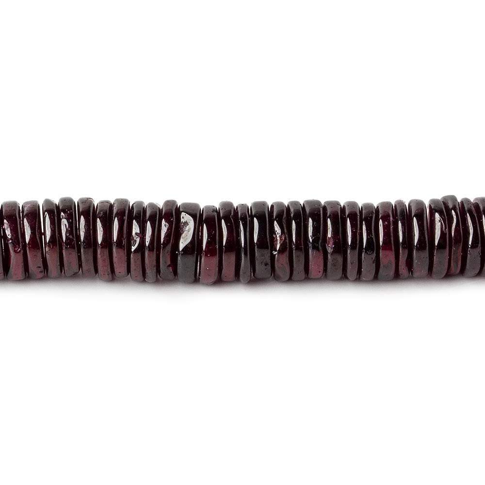 6mm Deep Rhodolite Garnet plain heshi beads 7 inch 120 pieces AA