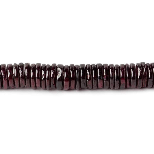 6mm Deep Rhodolite Garnet plain heshi beads 7 inch 120 pieces AA
