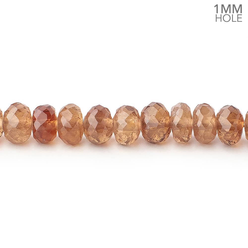 6mm Imperial Topaz Faceted Rondelle Beads 16 inch 110 pieces 1mm Hole