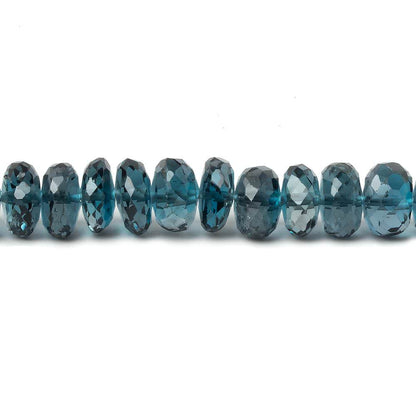 5-6mm London Blue Topaz Faceted Rondelle Beads 7ads inch 55 pieces
