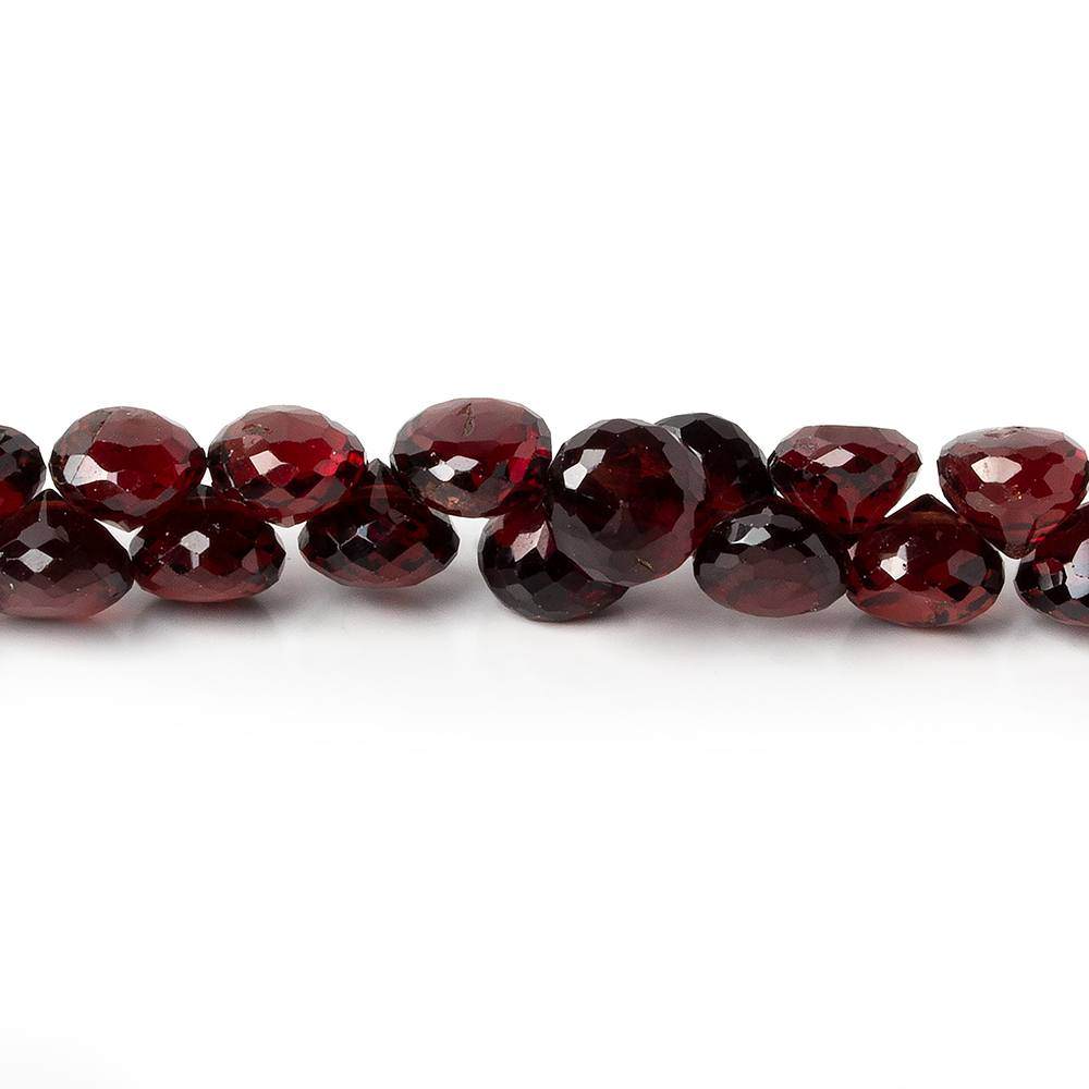 6mm Mozambique Garnet Beads Candy Kiss  Briolette 7.75 inch 67 pieces