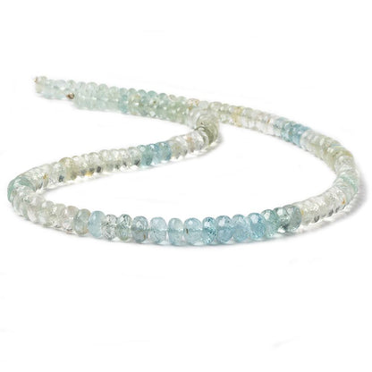 4.5mm Multi Color Beryl Beads Faceted Rondelle 15 inch 148 pieces