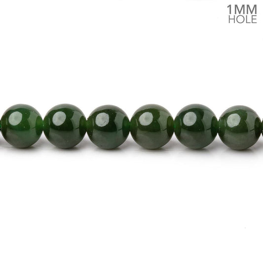 6mm Nephrite Jade Plain Round Beads 15 inch 68 pieces 1mm Hole
