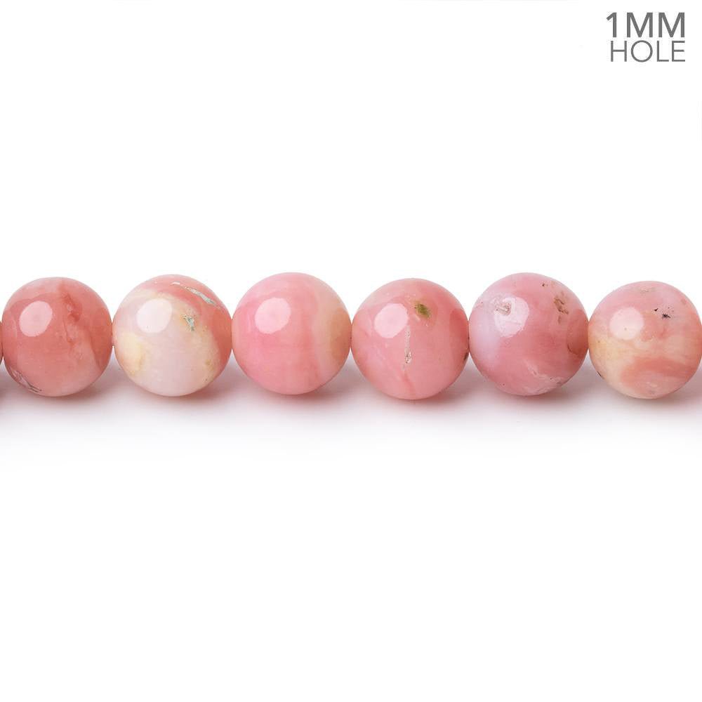 6mm Pink Peruvian Opal Plain Rounds 15.5 inch 66 Beads 1mm Hole