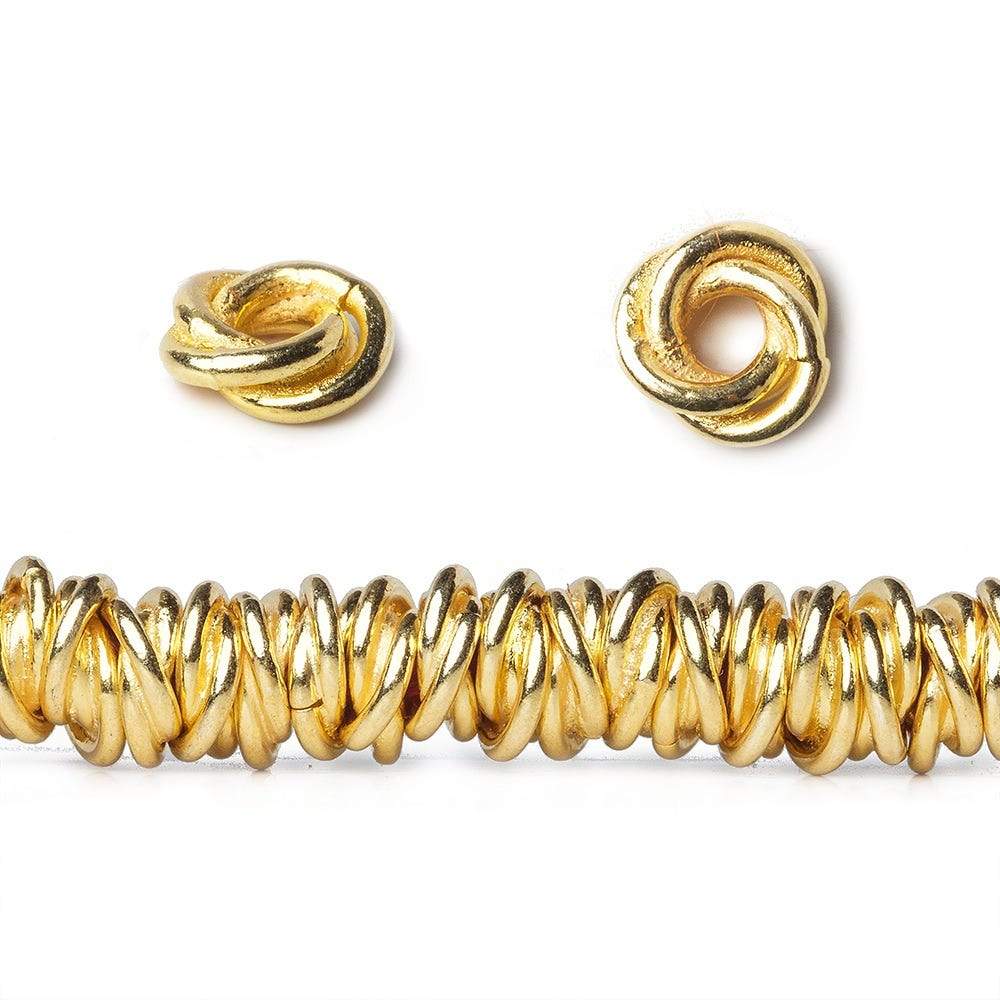 6mm Plain Mobius Large Hole Spacer Beads 8 inch 88 pieces