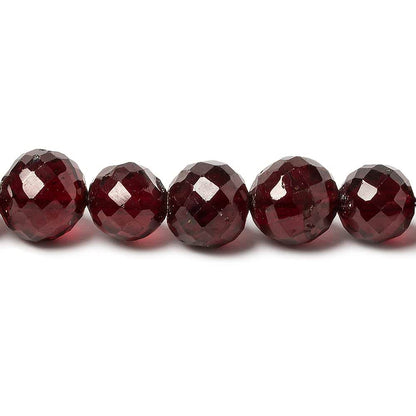 6mm Mozambique Garnet faceted round beads 16 inch 65 pieces